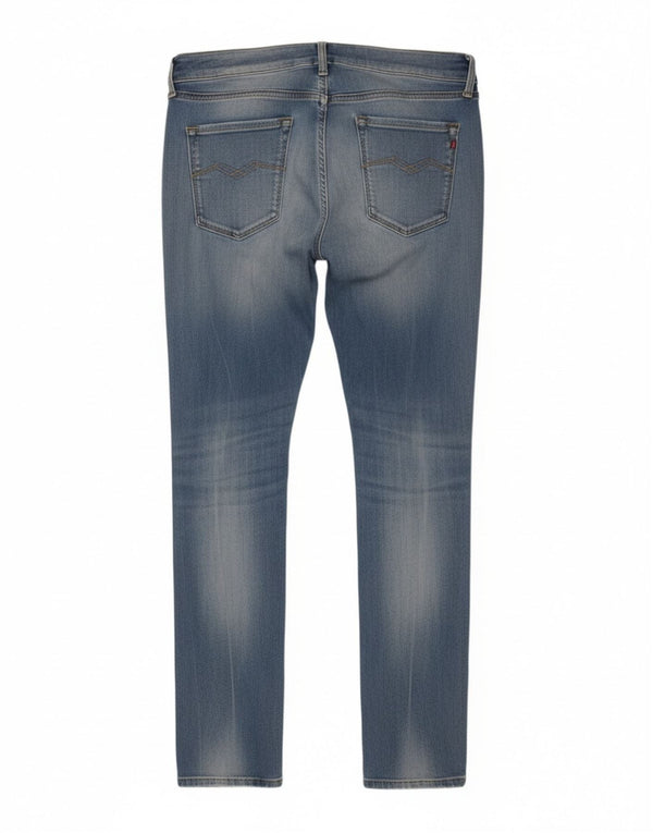 Replay Damen Skinny Jeans W29 L30 Blaue Baumwolle