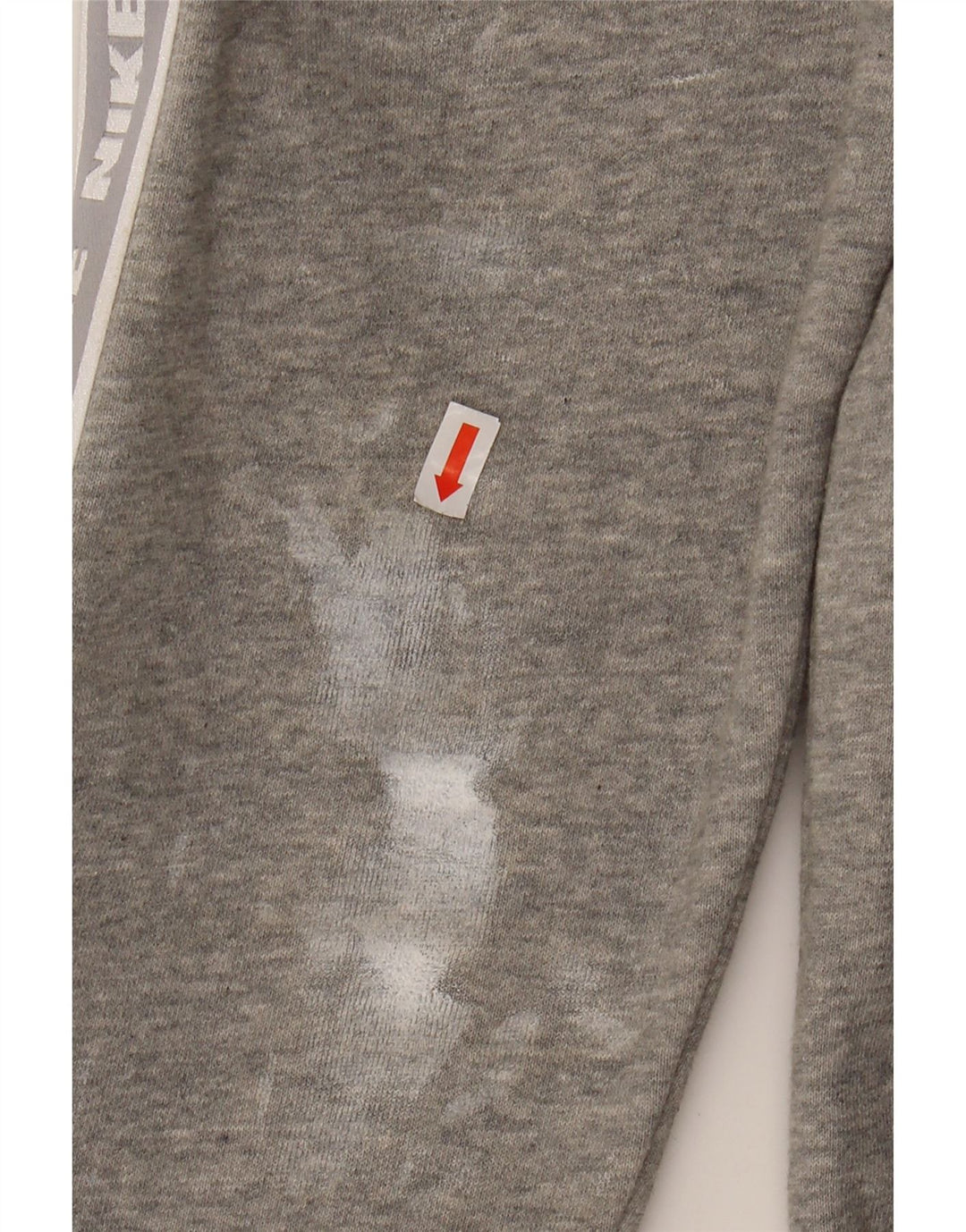 NIKE Mens Graphic Hoodie Jumper Medium Grey Cotton