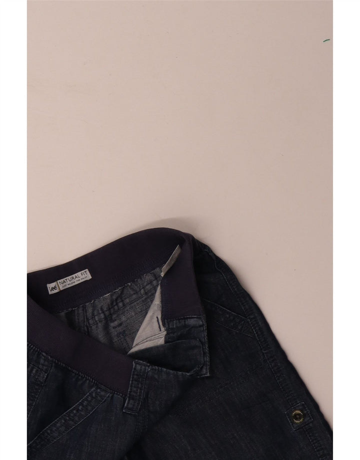 LEE Damen-Chinoshorts mit natürlicher Passform, W28, mittelmarineblaue Baumwolle