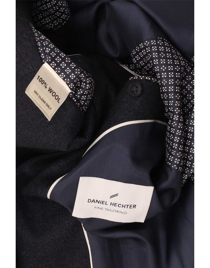 Daniel Hechter Herren-Blazer mit 2 Knöpfen, UK 38, mittelgraue Wolle