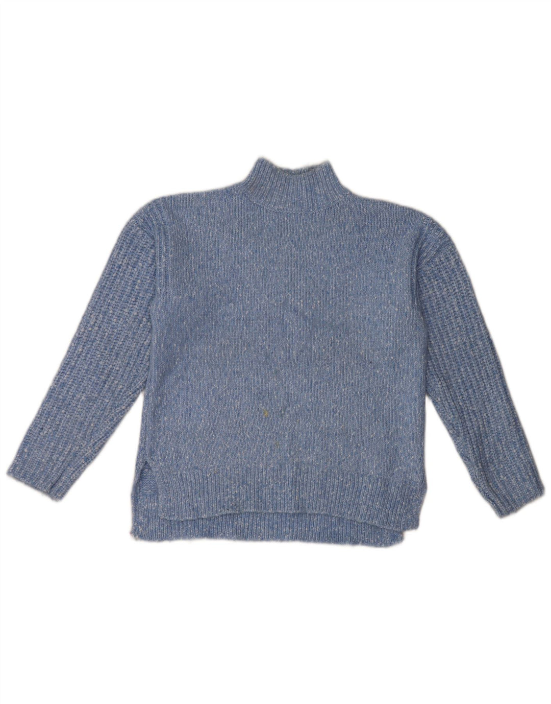 Marks & Spencer Rollkragenpullover für Damen, Gr. 14, mittelblau meliert