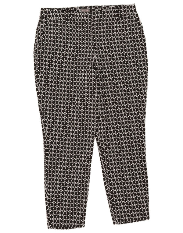 Phase Eight Damen Chinohose UK 14 Large W37 L27 Schwarz Geometrisch