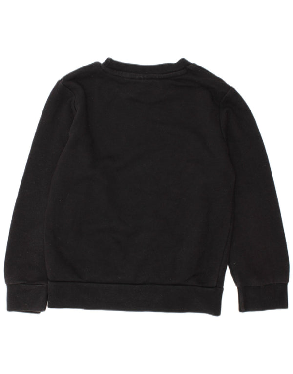 ADIDAS Jungen-Sweatshirt mit Grafik, 5–6 Jahre, schwarze Baumwolle