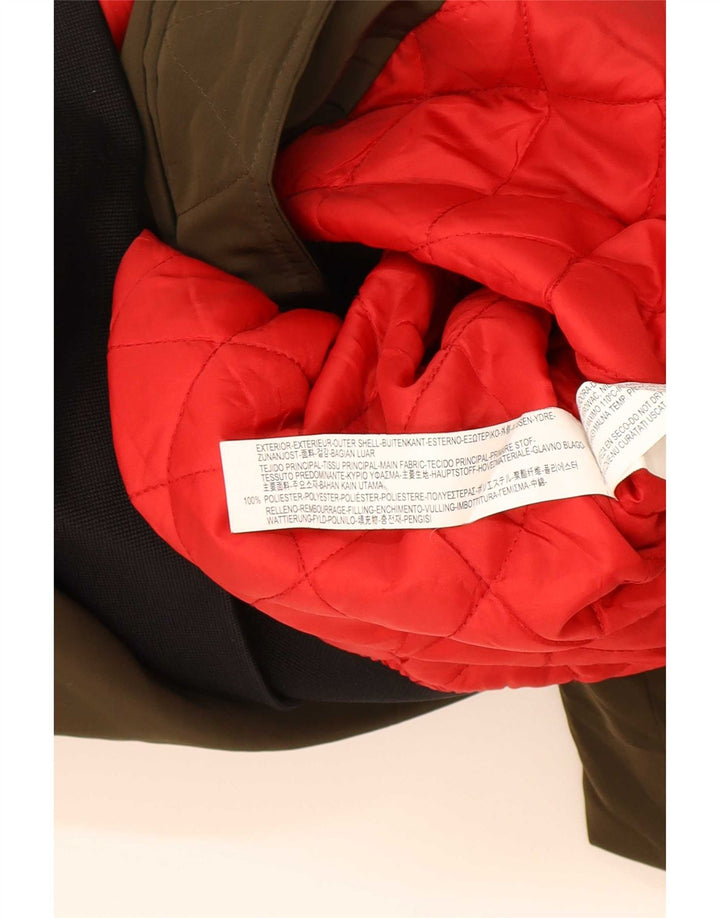 Zara Herren Bomberjacke UK 38 Medium Khaki Colourblock Polyester