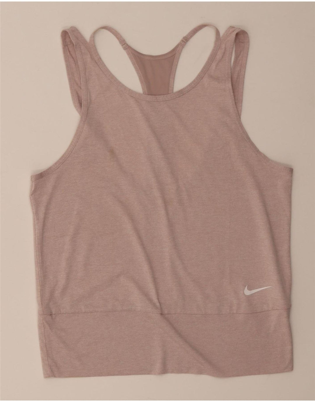 Nike Damen Dri Fit Weste Top UK 12 Mittelrosa Polyester