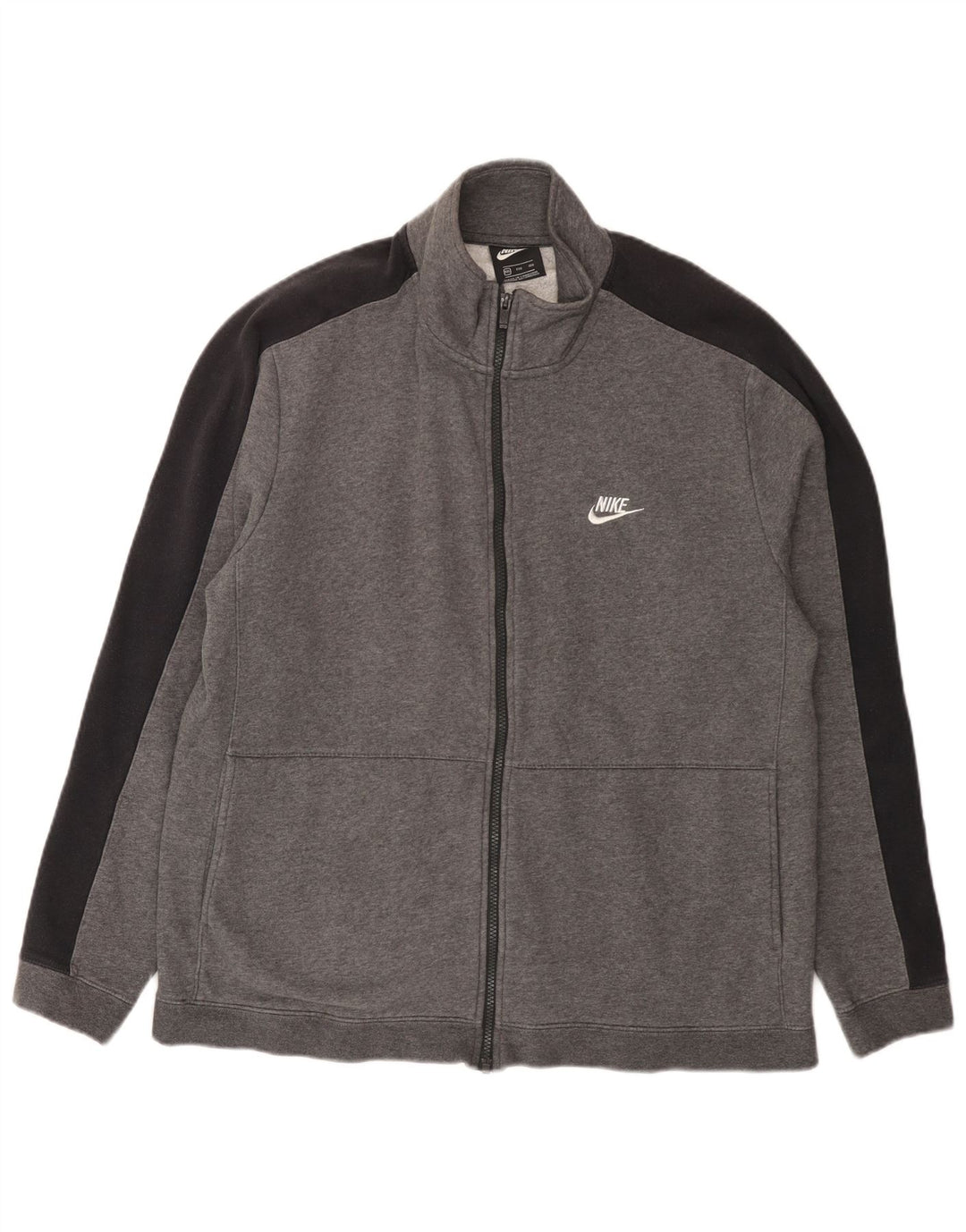 Nike Herren-Trainingsanzugoberteil, 2XL, graue Baumwolle