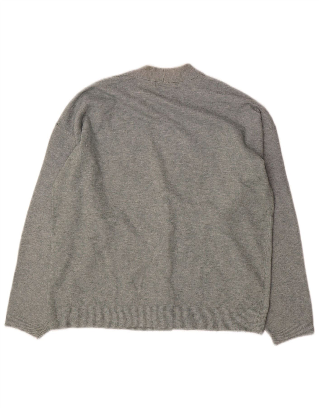 Massimo Dutti Damen-Strickjacke in Übergröße, Gr. 6, XS, Grau