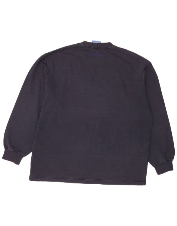Umbro Herren Grafik-Sweatshirt-Pullover XL aus marineblauer Baumwolle