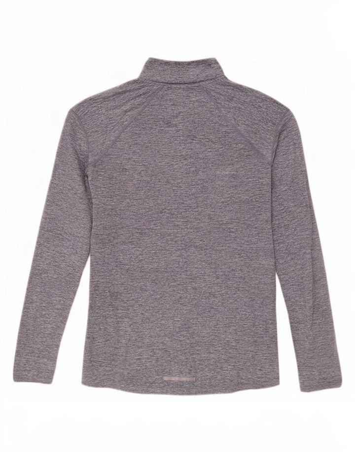 Nike Herren Dri Fit Pullover-Trainingsoberteil mit Reißverschluss, Größe S, Grau