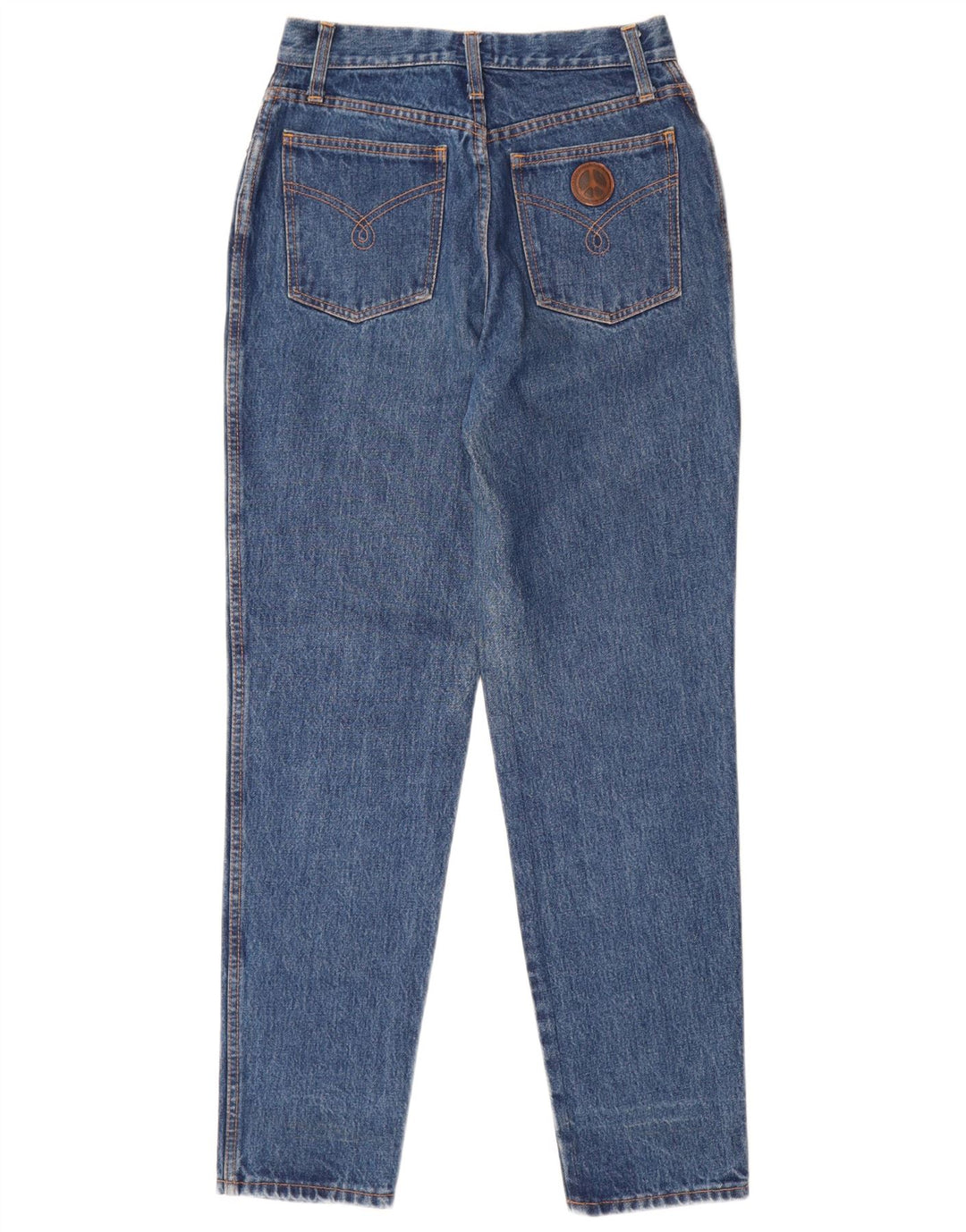 Moschino Damen Tapered Jeans W28 L30 Blau