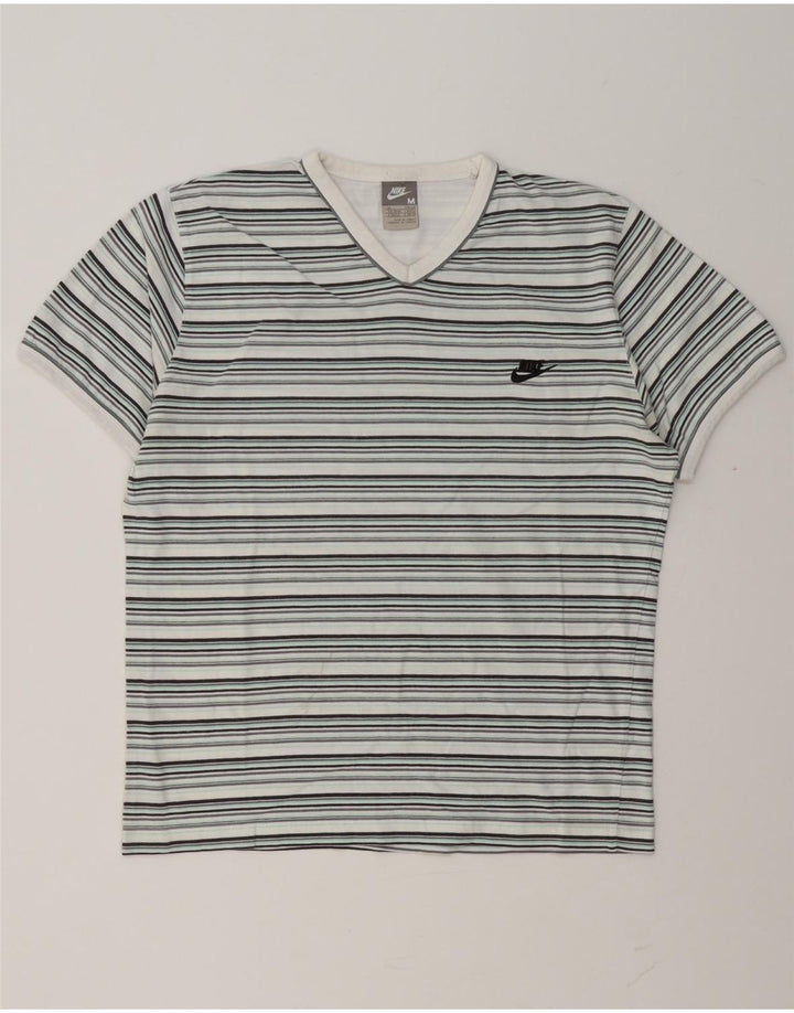 Nike Herren T-Shirt Top Medium Mehrfarbig gestreift