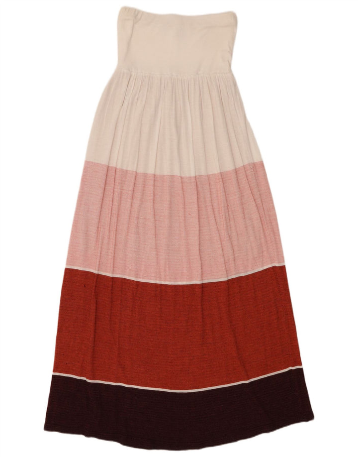 Trägerloses Damenkleid von Patrizia Pepe, Einheitsgröße, mehrfarbig gestreift