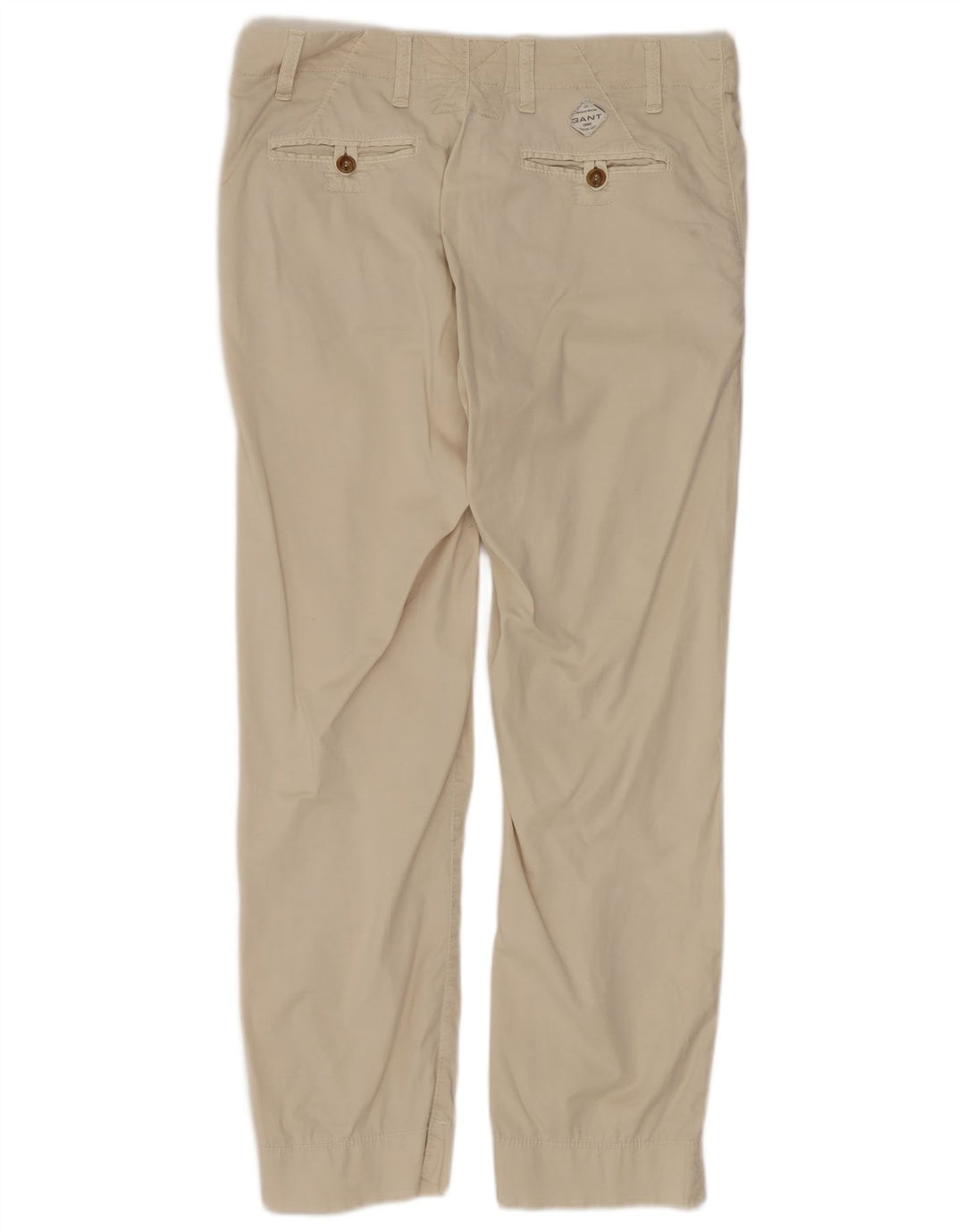 GANT Gerade Chino-Hose für Herren, W34, L26, cremefarbene Baumwolle