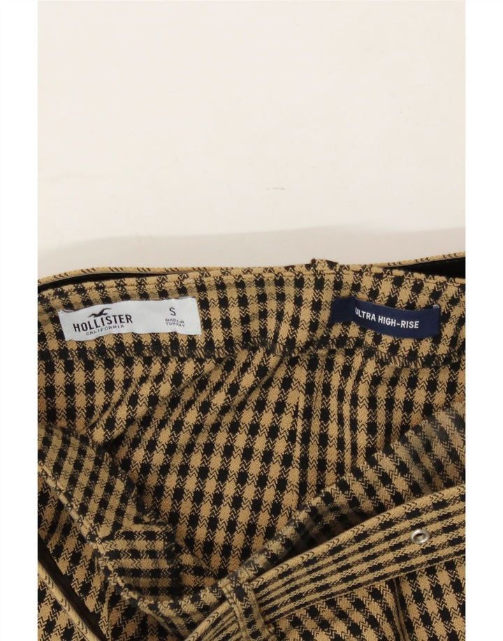 HOLLISTER Womens Mini Skirt Small W28  Brown Check Polyester Vintage Hollister and Second-Hand Hollister from Messina Hembry 