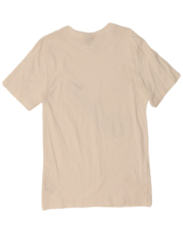 Nike Herren-T-Shirt mit Grafik, Größe S, weiße Baumwolle