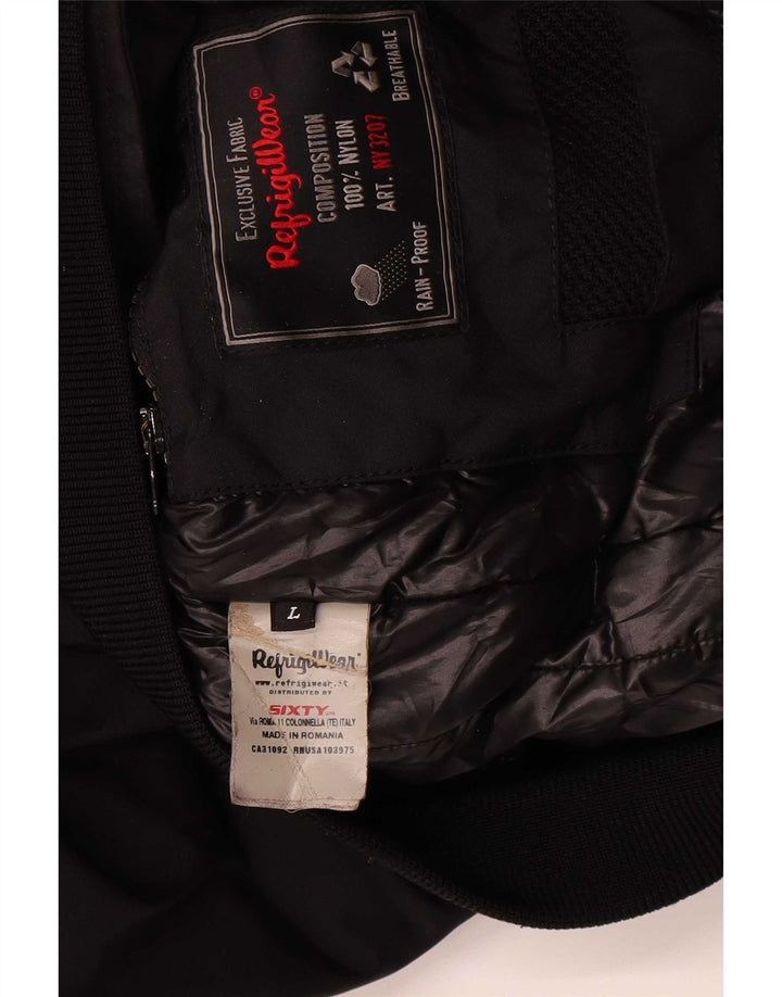 Refrigiwear Herren Bomber Windjacke UK 40 Large Schwarz
