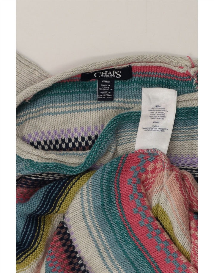 CHAPS Damen-Pullover mit U-Boot-Ausschnitt, Größe M, mehrfarbig, gestreift, UK 14