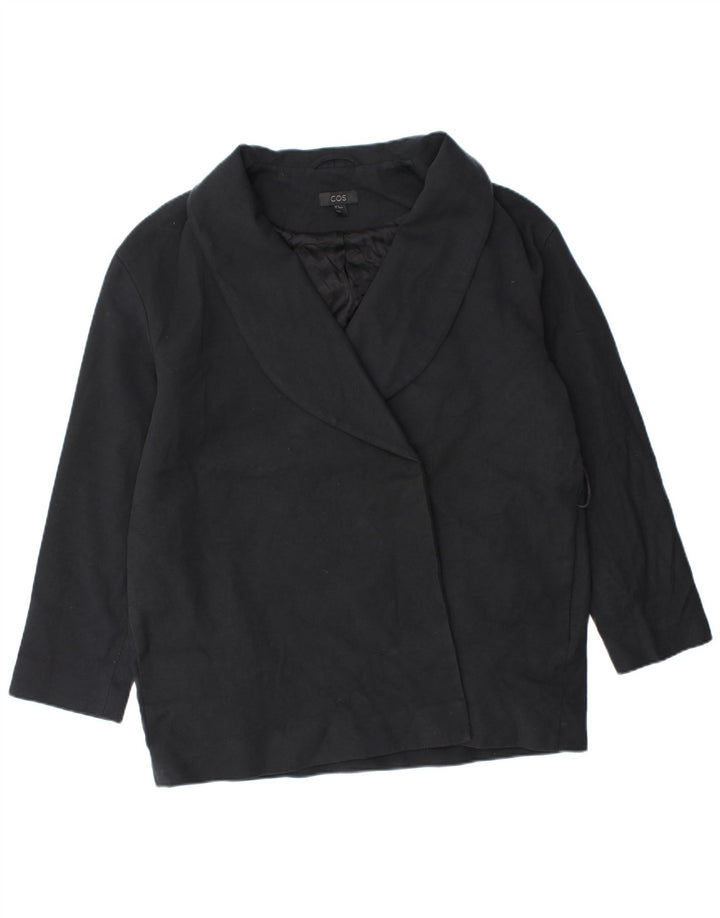 Cos Womens Open Blazer Jacke EU 42 Large Schwarz Acetat