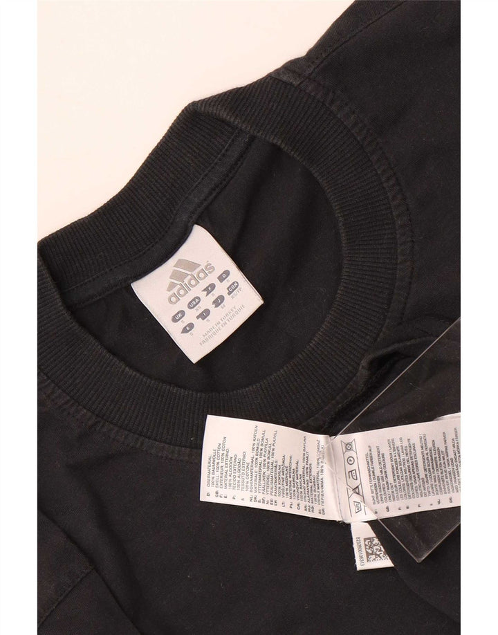 Adidas Herren T-Shirt Top Small Schwarz Baumwolle