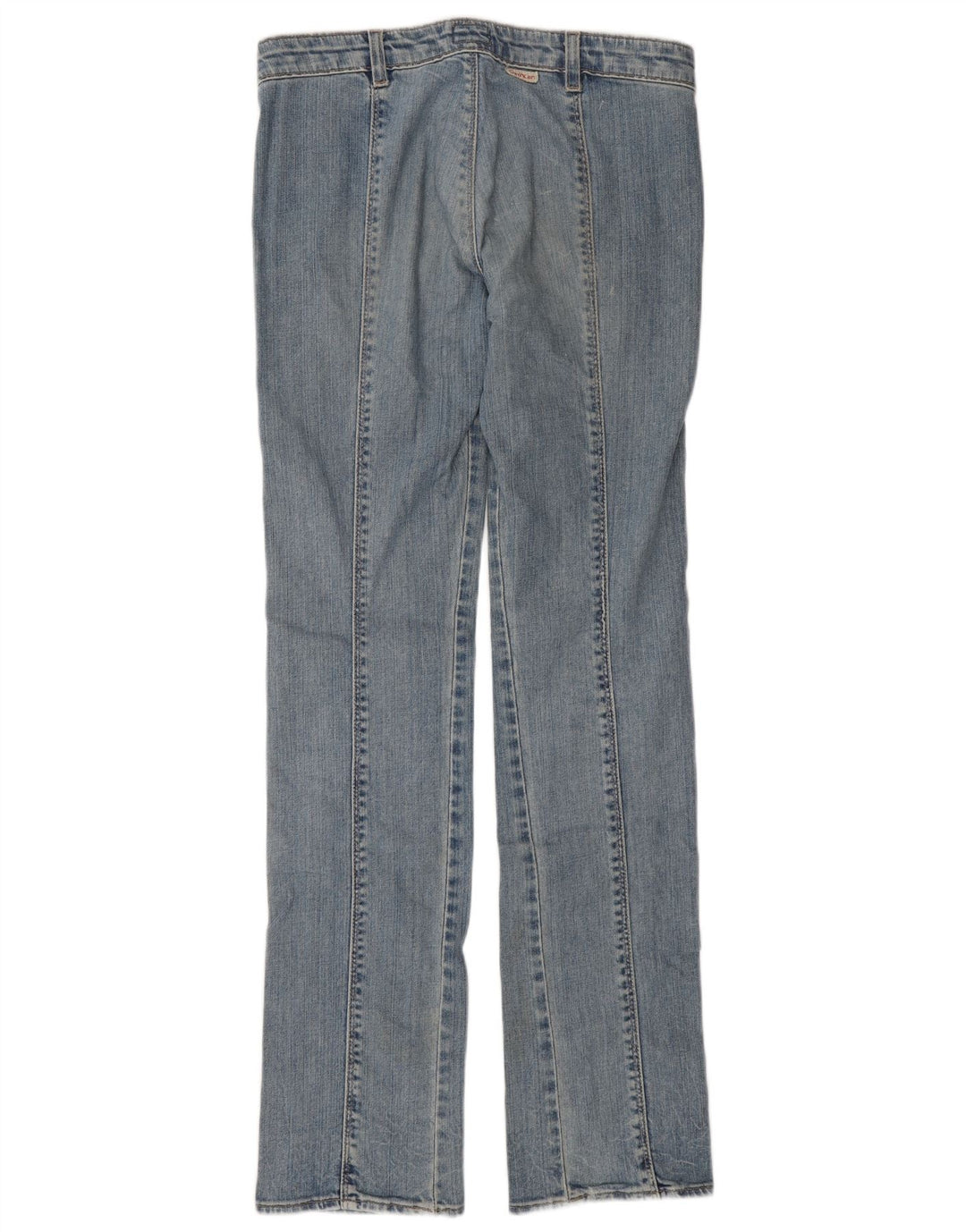 Calvin Klein Damen Straight Jeans W29 L35 Blaue Baumwolle
