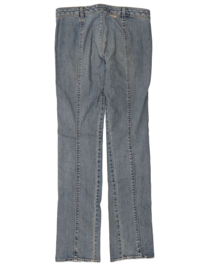 Calvin Klein Damen Straight Jeans W29 L35 Blaue Baumwolle