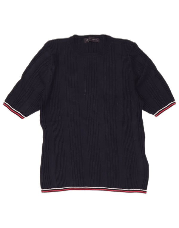 MARKS & SPENCER Damen-Pullover mit Rundhalsausschnitt, Gr. 14, Marineblau