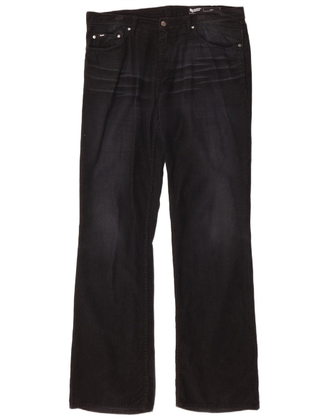 Gas Herren Bootcut Cordhose W36 L34 Schwarz
