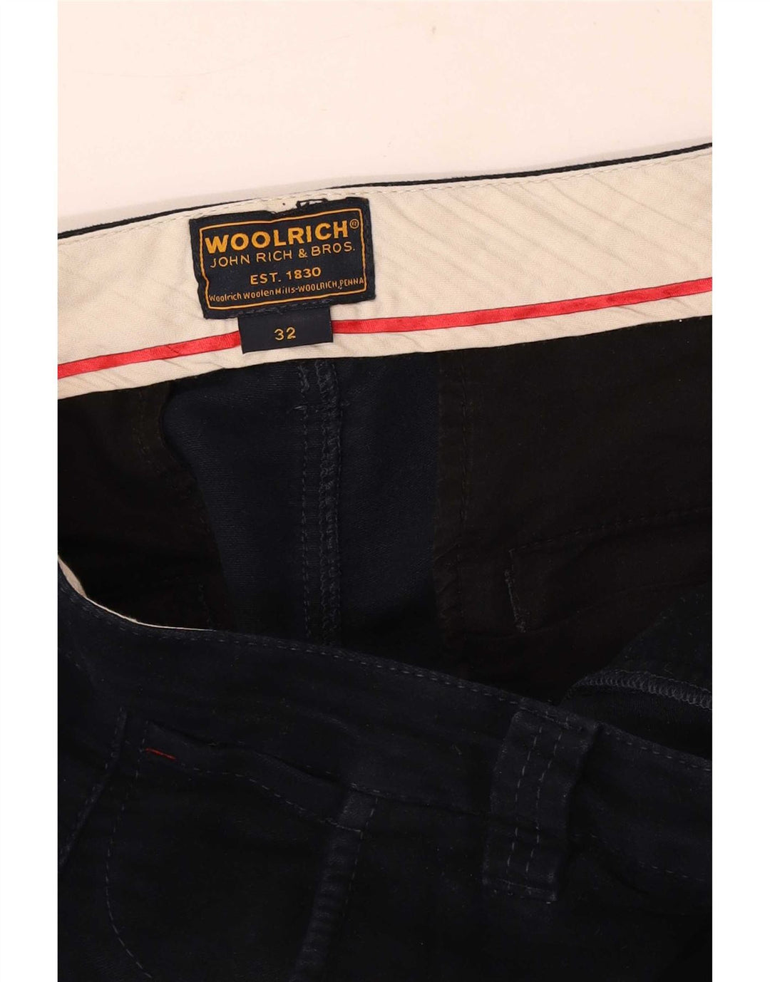 Woolrich Herren-Chinohose, normal, W32, L29, Marineblau