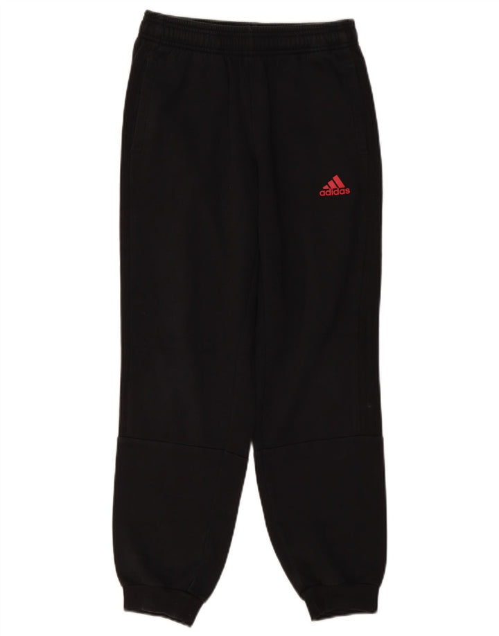 ADIDAS Jungen-Trainingshose, Jogginghose, 11–12 Jahre, schwarze Baumwolle