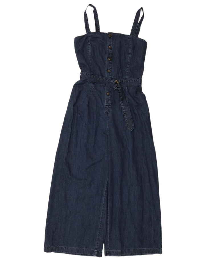 Element Womens Denim Jumpsuit UK 14 Medium W30 L25 Marineblaue Baumwolle