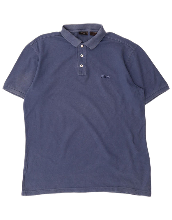 FILA Herren-Poloshirt, große marineblaue Baumwolle
