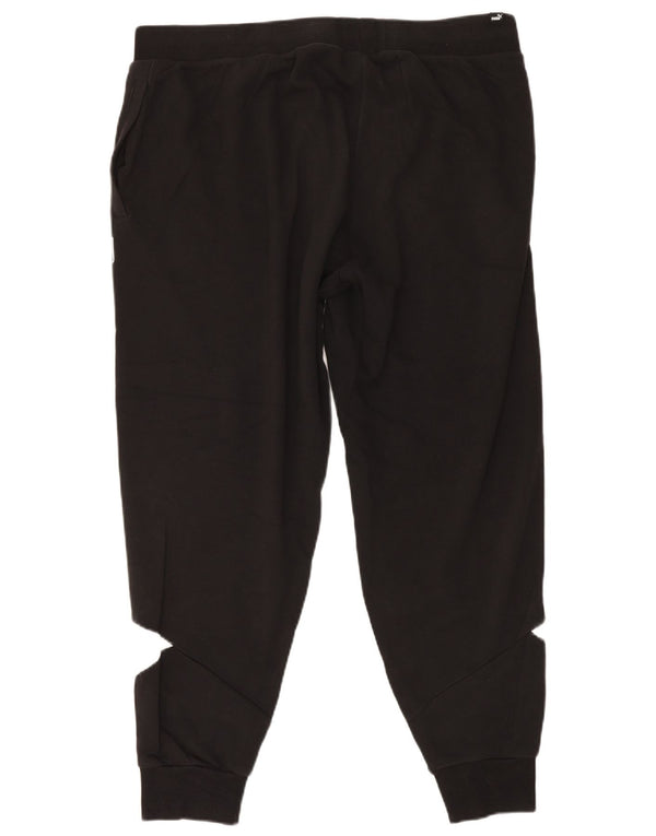Puma Herren Trainingshose Jogger 2XL Schwarz Colourblock Baumwolle
