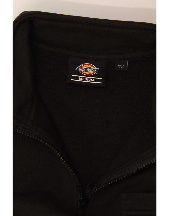 Dickies Damen-Sweatshirt mit Reißverschluss am Hals, Gr. 14, mittelschwarz