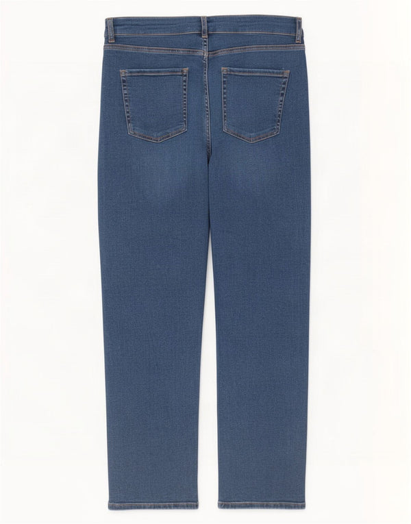 Marks & Spencer Damen Per Una Straight Jeans UK 18 XL W36 L27 Blau Lyocell