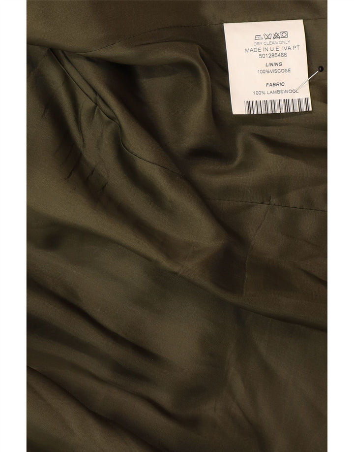 Vintage Damen Blazerjacke mit 4 Knöpfen, EU 48, 2XL, mehrfarbig, kariert, klassisch