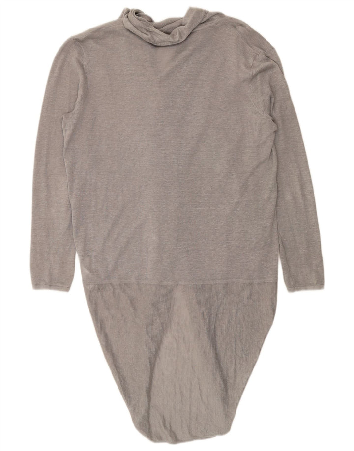 Phase Eight Damen-Strickjacke in Übergröße, lang geschnitten, Gr. 10, Größe S, Grau