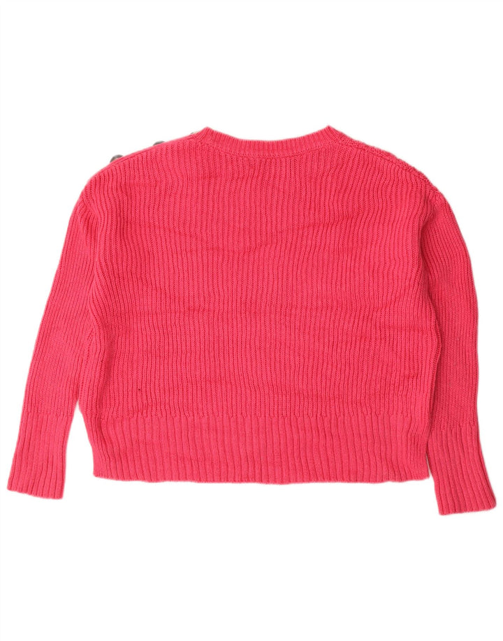 Marks & Spencer Damen-Pullover in Übergröße mit U-Boot-Ausschnitt, Gr. 12, Mittelrosa