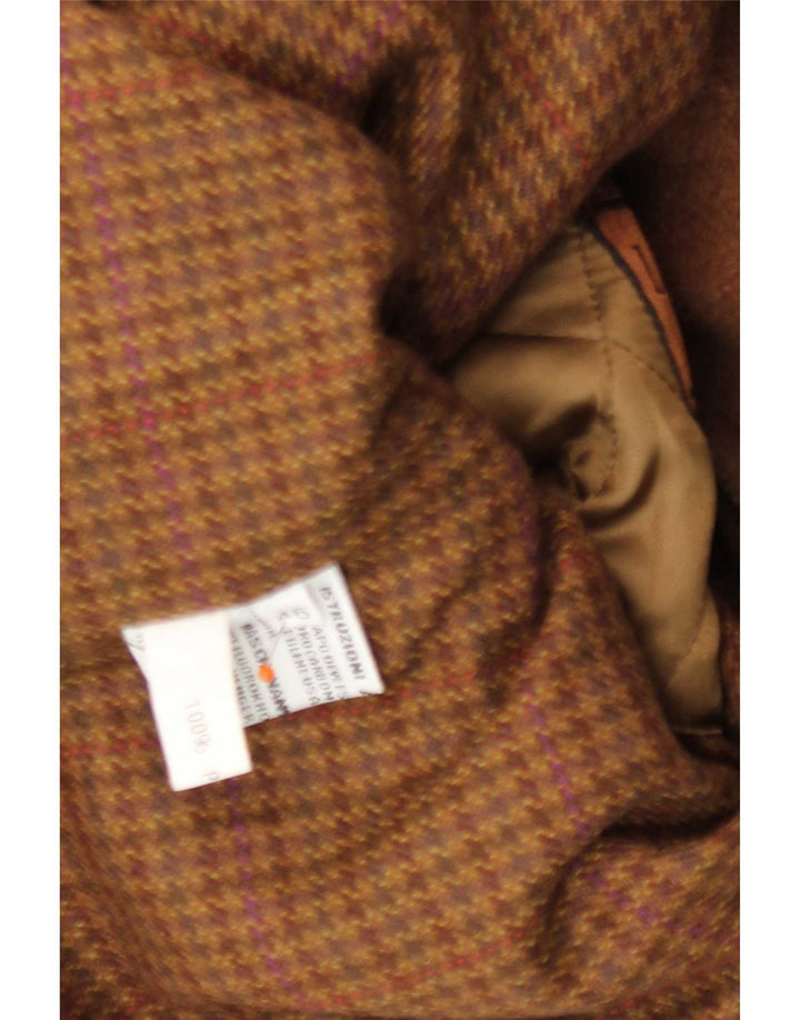 Longhi Herren-Dufflecoat mit Kapuze IT 46 Small Beige Wolle