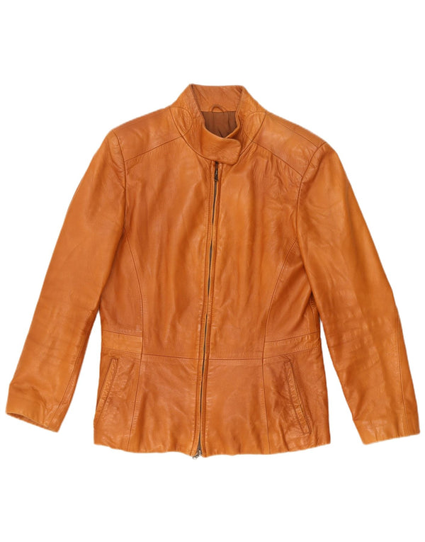 Martin Eden Damen Lederjacke IT 44 Mittelbraunes Leder