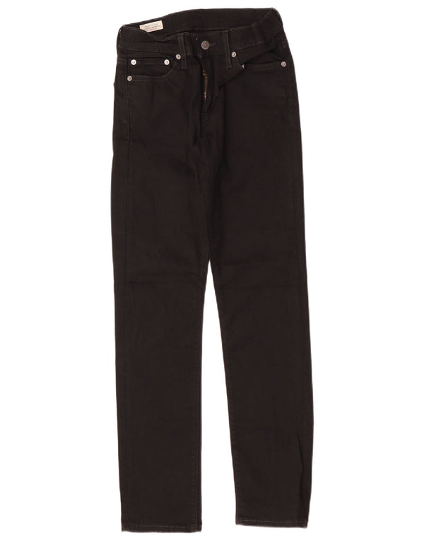 Levi's Damen 511 Slim Jeans W28 L30 Schwarz Baumwolle