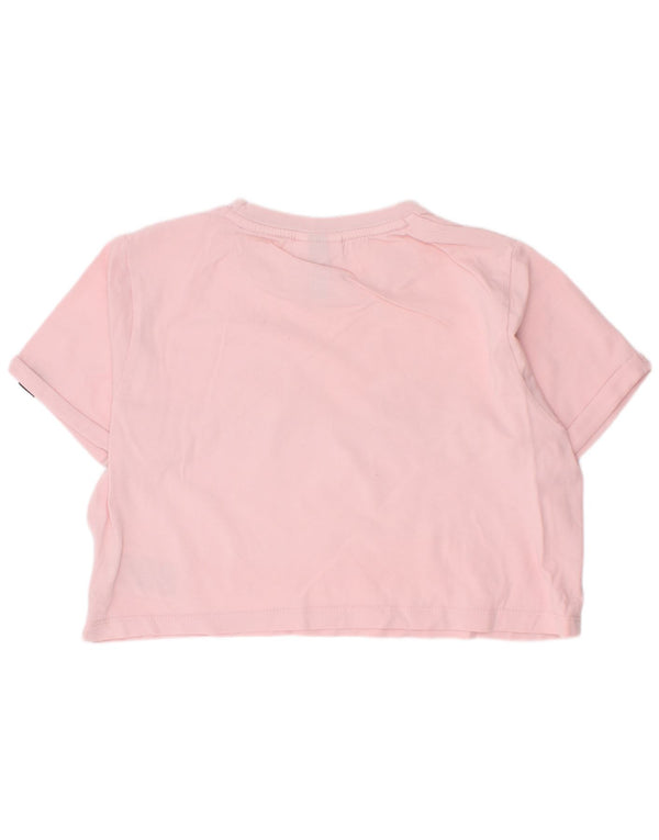 Ellesse Mädchen Crop Graphic T-Shirt Top 10–11 Jahre rosa Baumwolle