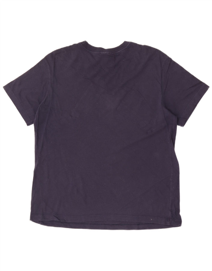 Nike Herren-T-Shirt mit Grafik, mittelgroß, marineblau, Baumwolle