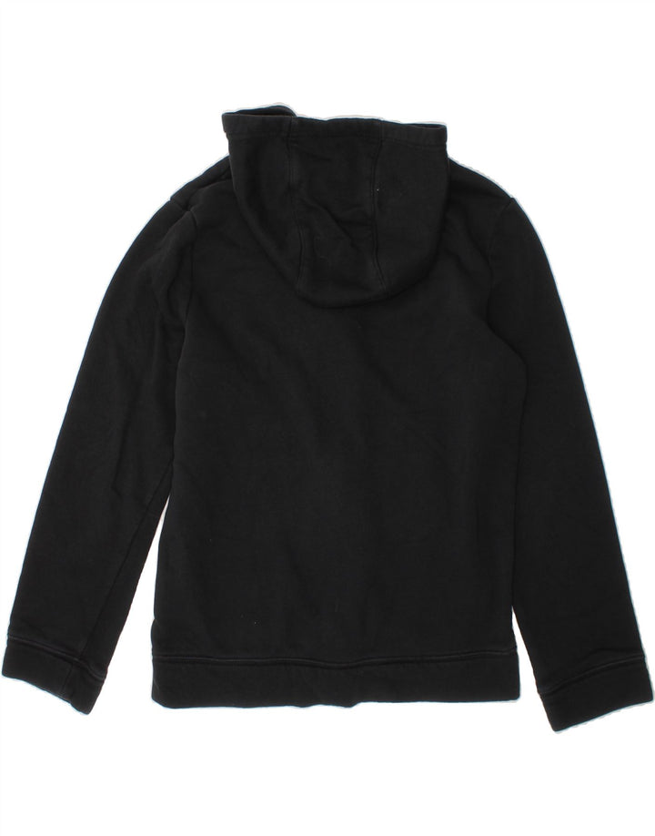 NIKE Boys Zip Hoodie Sweater 10-11 Years Medium Black Cotton Vintage Nike and Second-Hand Nike from Messina Hembry 