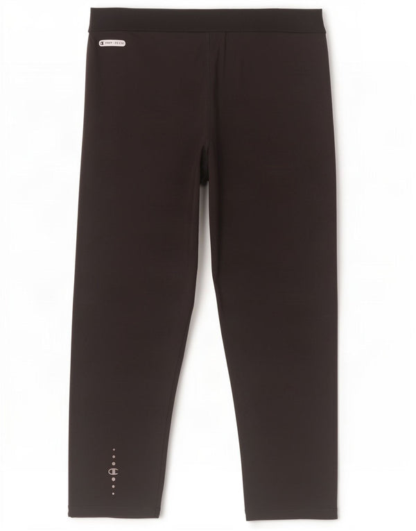 Champion Damen Capri-Leggings mit Grafik, UK 14, mittelschwarz