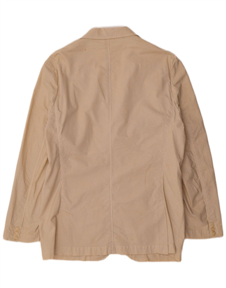 Trussardi Jeans Herren-Blazer mit 2 Knöpfen, Gr. 38, Mittelbeige, Nadelstreifen