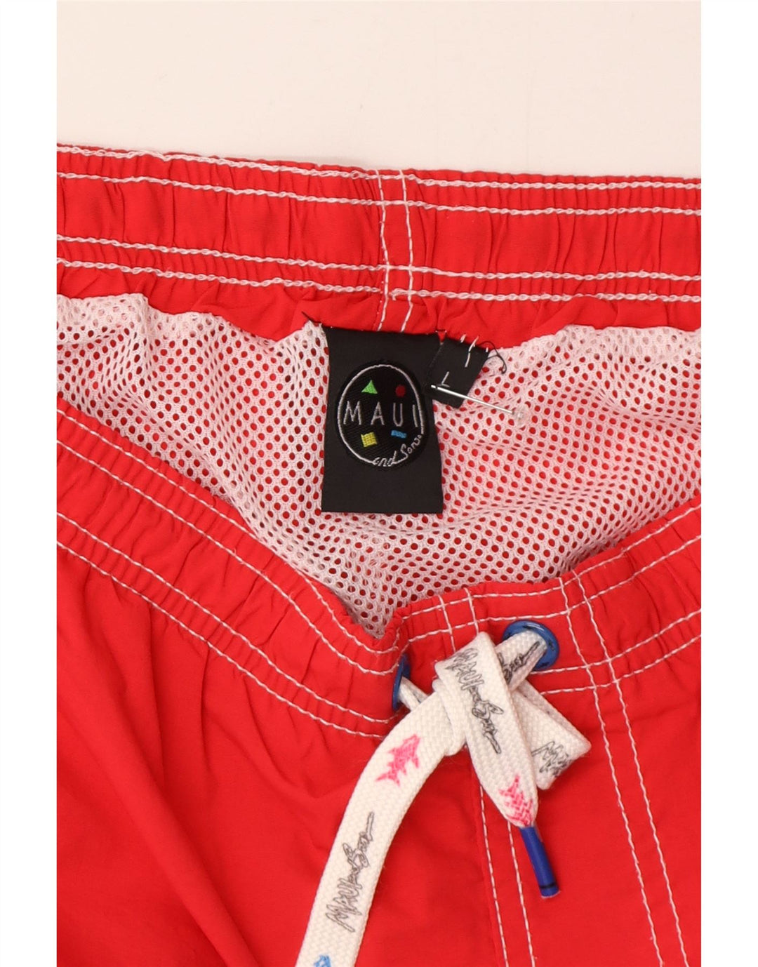 Maui and Sons Herren-Badeshorts, Größe L, Rot