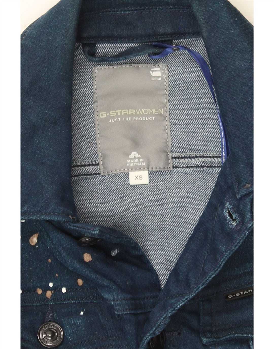 G-STAR Womens Denim Jacket UK 6 XS Blue Polyester Vintage G-Star and Second-Hand G-Star from Messina Hembry 