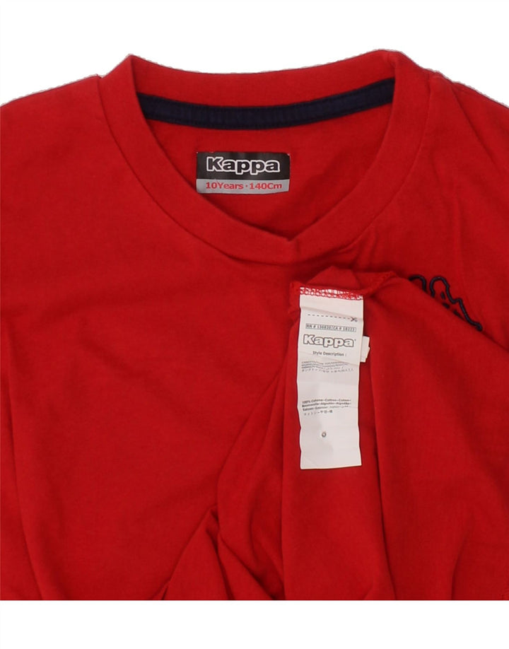 KAPPA Boys Vest Top 9-10 Years Red Cotton Vintage Kappa and Second-Hand Kappa from Messina Hembry 