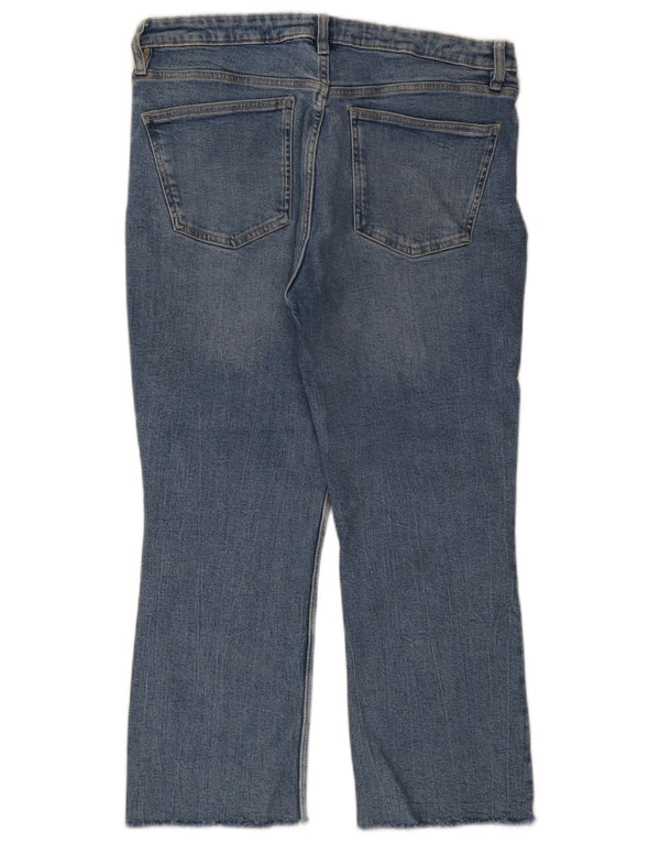 Kurze Jeans für Damen von Zara, EU 44, XL, W34, L25, Blau, Baumwolle
