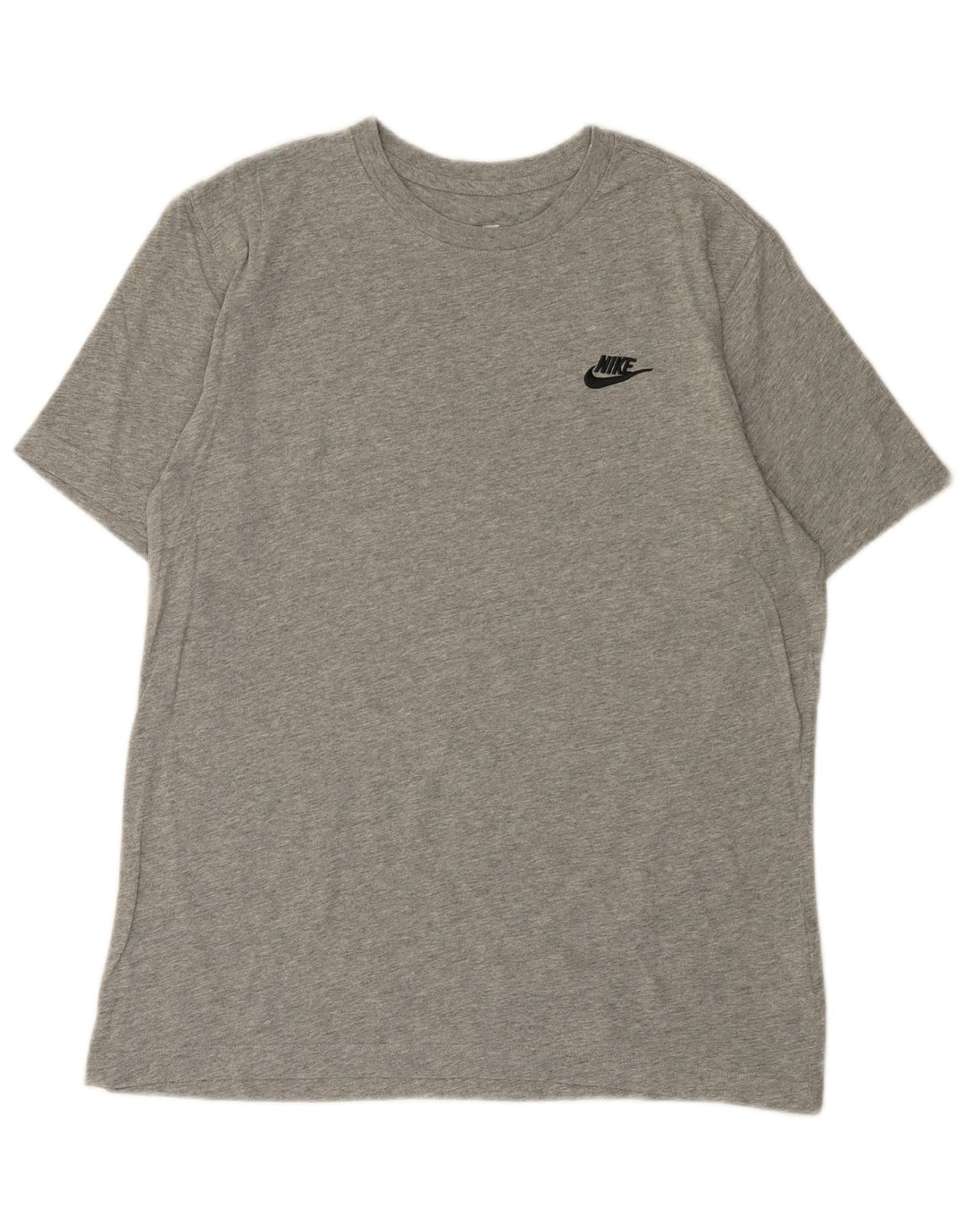 NIKE Herren-T-Shirt-Oberteil aus mittelgrauer Baumwolle
